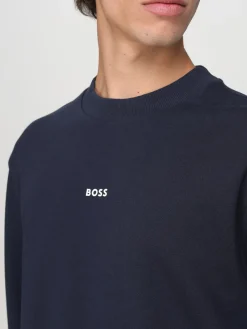 Felpa a girocollo basic con mini logo Hugo