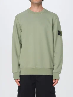 Felpa a girocollo basic in cotone Stone Island