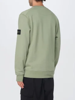 Felpa a girocollo basic in cotone Stone Island