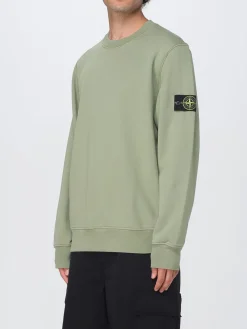 Felpa a girocollo basic in cotone Stone Island