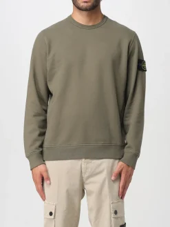 Felpa a girocollo con logo Stone Island