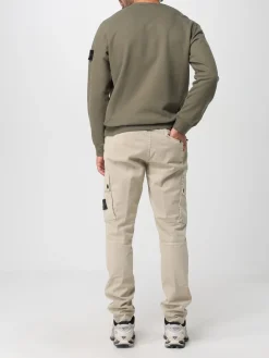 Felpa a girocollo con logo Stone Island