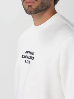 Felpa a girocollo con logo Armani Exchange