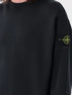 Felpa a girocollo con logo Stone Island
