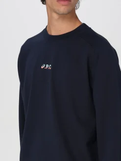 Felpa a girocollo con logo A.P.C.