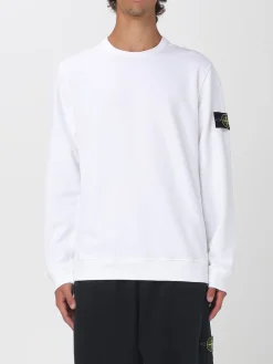 Felpa a girocollo con logo Stone Island