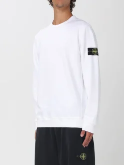 Felpa a girocollo con logo Stone Island