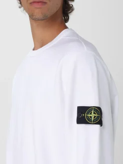 Felpa a girocollo con logo Stone Island