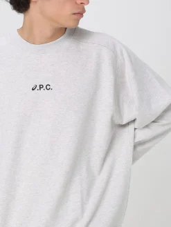 Felpa a girocollo con logo A.P.C.