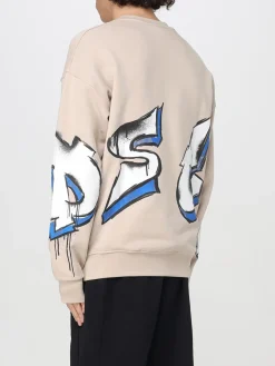 Felpa a girocollo con logo stampato Disclaimer