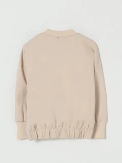 Felpa a girocollo con logo in cotone Dkny