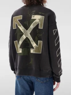 Felpa a girocollo con logo posteriore Off-white