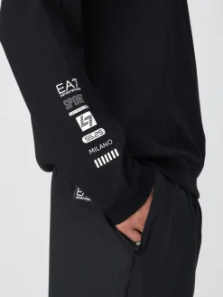 Felpa a girocollo con logo Ea7