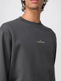 Felpa a girocollo con maxi logo Stone Island