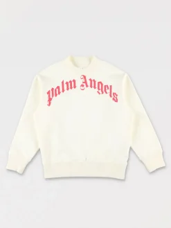 Felpa a girocollo con maxi logo Palm Angels