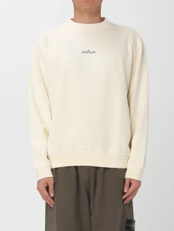 Felpa a girocollo con maxi logo Stone Island