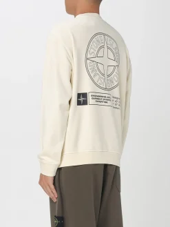 Felpa a girocollo con maxi logo Stone Island