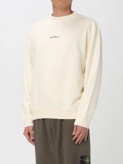 Felpa a girocollo con maxi logo Stone Island