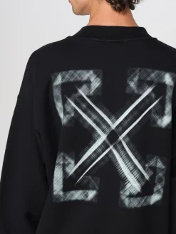 Felpa a girocollo con maxi logo Off-white