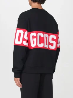 Felpa a girocollo con maxi logo GCDS