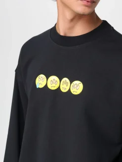 Felpa a girocollo con maxi logo Barrow