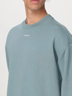 Felpa a girocollo con mini logo Calvin Klein