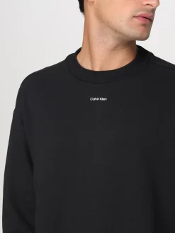 Felpa a girocollo con mini logo Calvin Klein