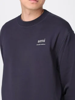 Felpa a girocollo con mini logo Ami Paris