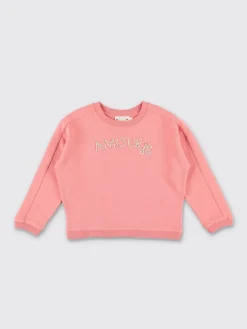 Felpa a girocollo con scritta Bonpoint