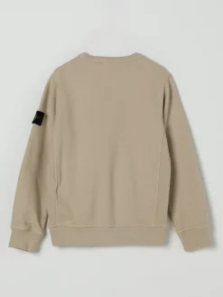 Felpa a girocollo in cotone Stone Island Junior