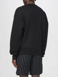 Felpa a girocollo in cotone con logo Amiri