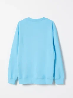 Felpa a girocollo in cotone con logo MSGM Kids