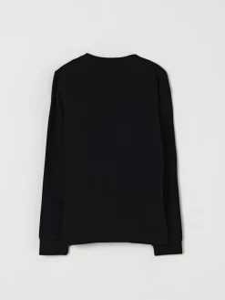 Felpa a girocollo in cotone con logo Boss