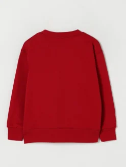 Felpa a girocollo in cotone con logo DsQuared2