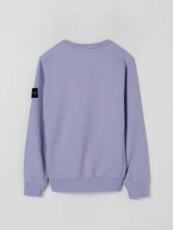 Felpa a girocollo in cotone Stone Island Junior