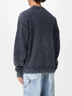 Felpa a girocollo in cotone usurato Dsquared2