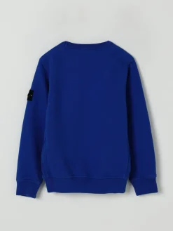 Felpa a girocollo in cotone Stone Island Junior