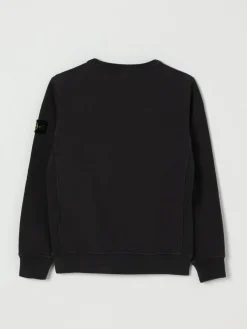 Felpa a girocollo in cotone Stone Island Junior