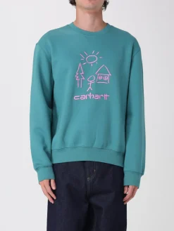 Felpa a girocollo in misto cotone con logo Masterpiece Carhartt Wip