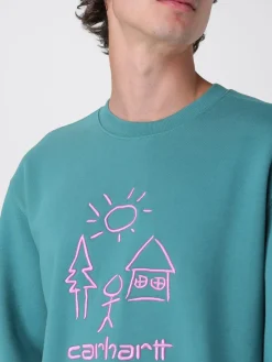 Felpa a girocollo in misto cotone con logo Masterpiece Carhartt Wip