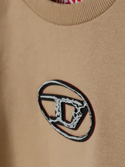 Felpa a girocollo Oval D Diesel in cotone