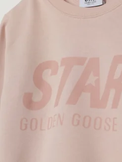 Felpa a girocollo stampata Golden Goose