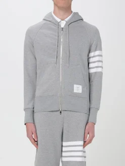 Felpa 4-Bar Thom Browne in jersey con zip