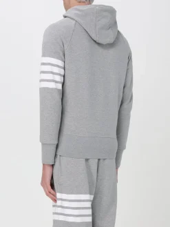 Felpa 4-Bar Thom Browne in jersey con zip