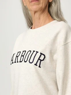 Felpa Barbour in cotone con logo