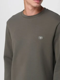 Felpa basic Emporio Armani in misto cotone