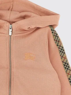 Felpa con cappuccio Burberry in cotone con stampa Vintage Check