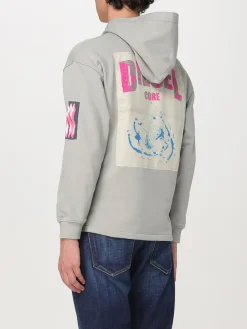 Felpa con cappuccio Diesel stampata