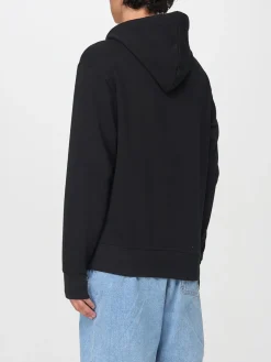 Felpa con cappuccio e logo Boss