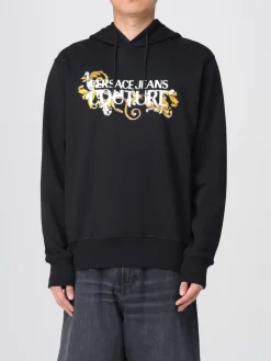 Felpa con cappuccio e logo Versace Jeans Couture